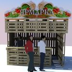 Ярмарочный домики эконом класса