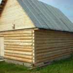 Срубы, дома, бани из окоренного бревна
