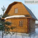 Срубы, дома, бани из окоренного бревна